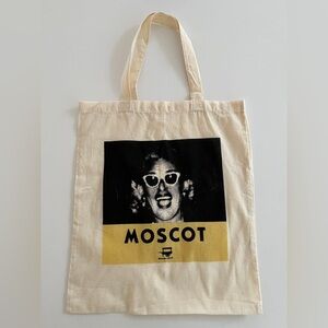 MOSCOT Eyewear Fabric Double Handle Iconic Tote Bag New York Stencil Pop Art